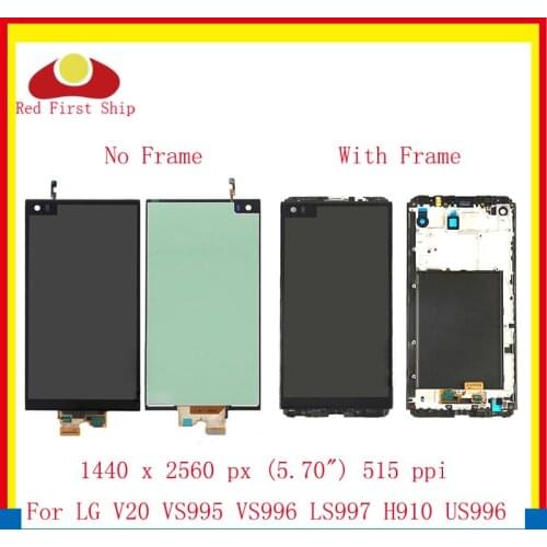 ORIGINAL 5.7" For LG V20 LCD Display VS995 VS996 LS997 H910 Touch Screen Digitizer With Frame Full Assembly Replacement