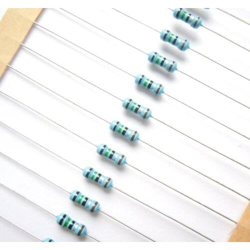1/4w 0.1 0.22 0.5 0.56 ohm 0.25w 100% original new Fixed Resistors Metal Film Resistor Resistance +/- 1% 1000pcs