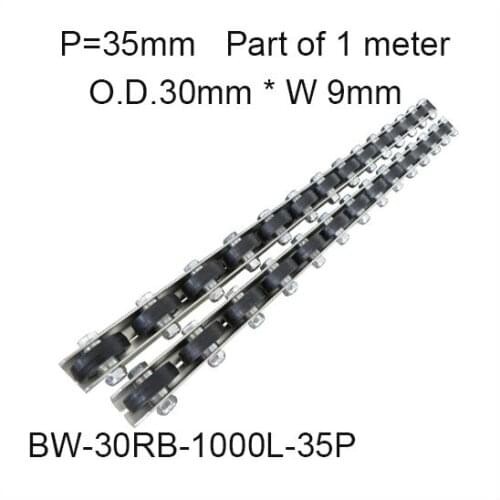 Rubber Wrapped Wheel Conveyor 35 Pitch / Wheel O.D. 30mm * Width 9mm medium loading factory supply