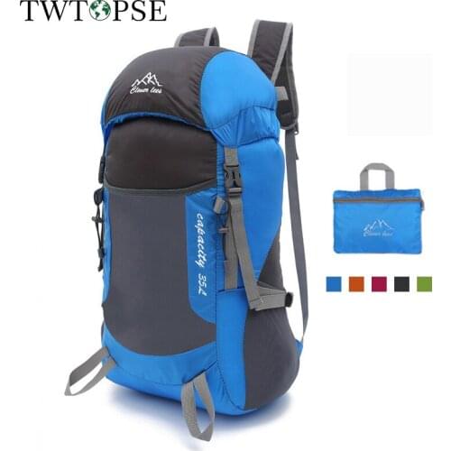 TWTOPSE Foldable 35L Climbing Hiking Backpack Lightweight Outdoor Bags Sports Camping Cycling Bike Bicycle Travel Bag Backpack