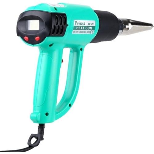 SS-621H ProsKit Handheld Heat Gun with LCD Display Hot Air Welding Soldeing Gun 220V~240V,2000W