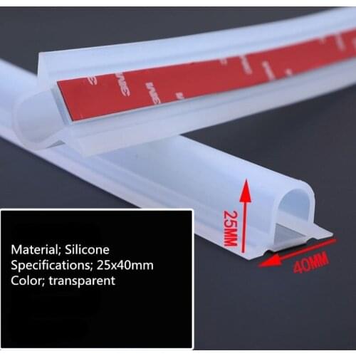 1M/1.2M/2M Kitchen Bathroom Shower Sink Bath Sealing Strip Transparent Silicone Self Adhesive Waterproof Wall Sticker