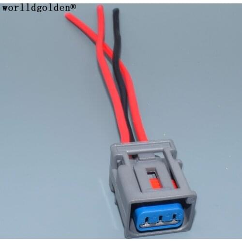 Worldgolden 3 Pin 2.2mm 1W7T-14A464-MA Waterproof Auto Ignition Coil Plug Female Connector Socket For Ford
