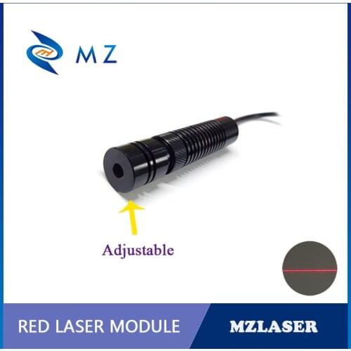 High quality High power Adjustable 635nm 100mw 110degree Red Line Laser Module
