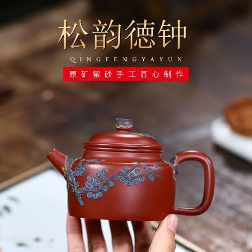 Yixing are recommended by pure manual dahongpao DE bell teapot grocery tea undertakes the teapot