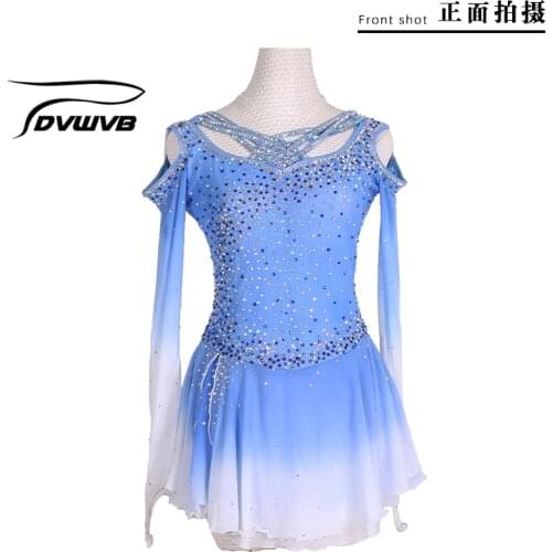 DVWVB Figure skating skirt, performance skirt, childrens adult womens skirt S4