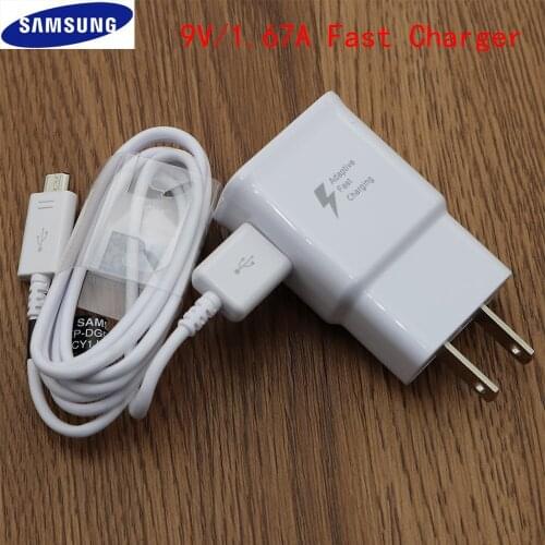 FOR SAMSUNG Original Fast Charge Wall Charger + 1.2M Micro USB Data Cable For Samsung Galaxy S6 Edge S7 Edge Note 4 Note 5