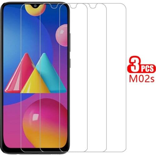 Protective tempered glass for samsung m02s screen protector on galaxy m 02s m02 s film samsun samsumg sansung galaxi samsungm02s