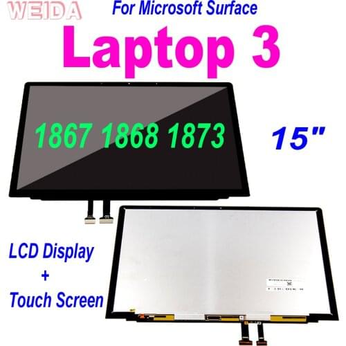 15 Inch For Microsoft Surface Laptop 3 LCD Display Touch Screen Digitizer Assembly for Surface Laptop 3 15" 1867 1868 1873 LCD