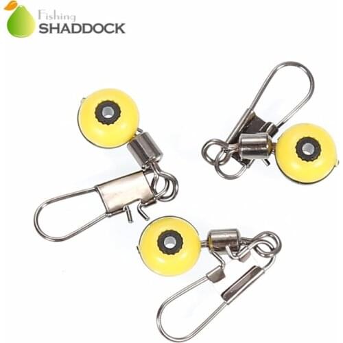 30pcs Fishing Line Sinker Slides Big Plastic Head Space Beans Fishing Weight Slip Clips Fishing Swivels Connector Accessories