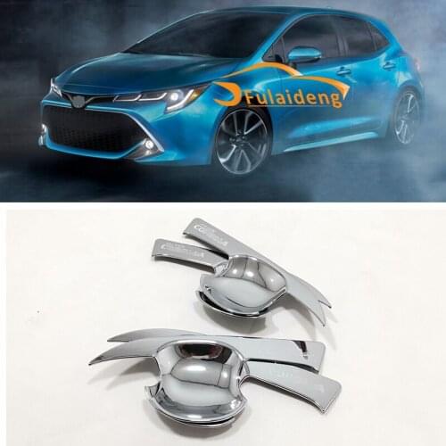 4pcs For Toyota Corolla Hatchback 2019 ABS Chrome Side Door Handle Bowl Cover Trim Car Styling Accessories