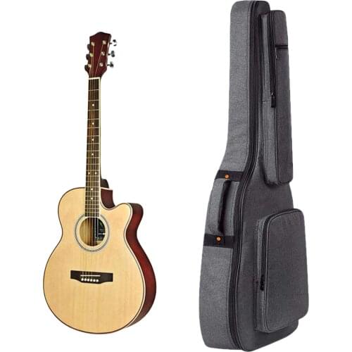 41 Inch Guitar Bag Soft Home Storage Travel Adjustable Double Shoulder Strap