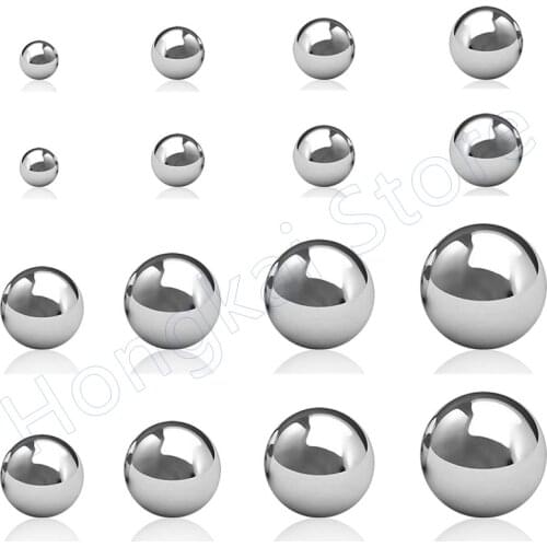 50PCS 304 Stainless Steel Ball Dia 1mm~10mm Round Ball Precision Steel Ball G200 For Auto Parts, Bearings, Chemicals