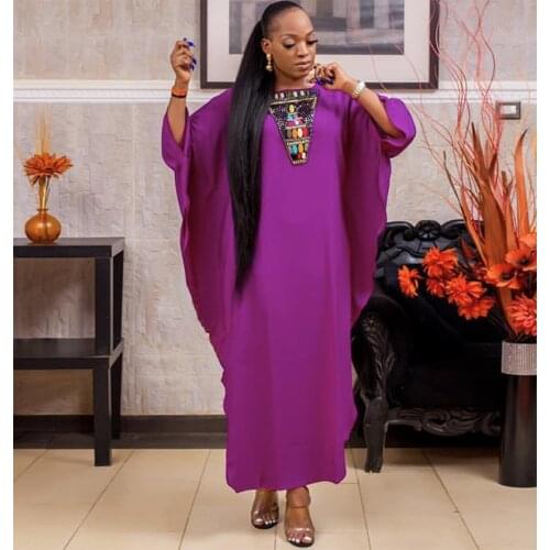 Abaya Wholesale Islam Clothing New Muslim Long Sleeve Maxi Dress For Women Casual Kaftan African Style Ladies Free Size Dresses