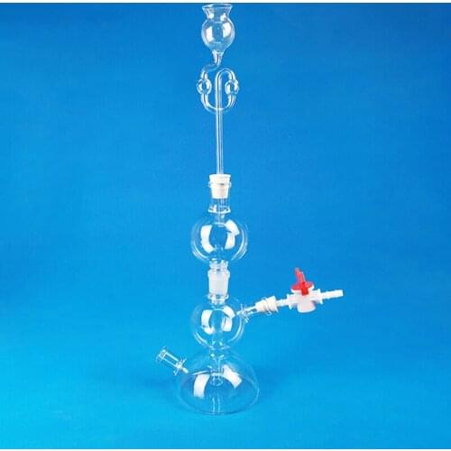 250ml Kipps Apparatus, Hydrogen Generating Glass Device, Gas Generating Device Lab Supplies