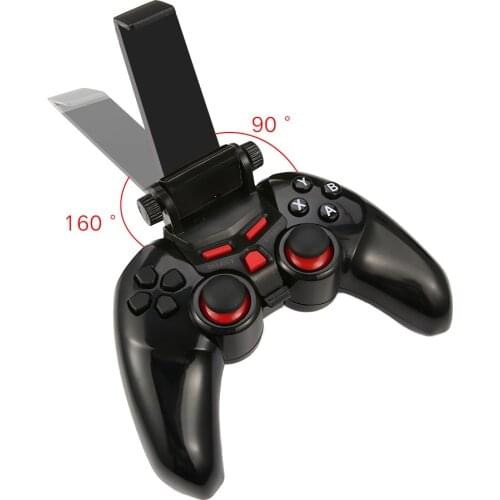 Wireless Bluetooth Gamepad Game Controller Joystick with Phone Holder Bracket for Android iOS Smart Phone PC TV Box Tablet PC