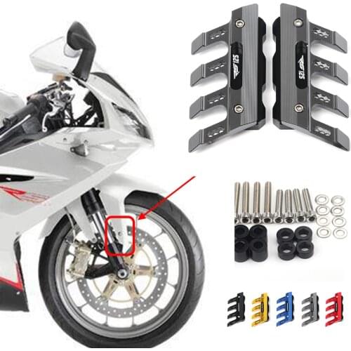 For Aprilia RS125 RS 125(GS125 REPLICA) Motorcycle Mudguard Front Fork Protector Guard Block Front Fender Slider Accessories
