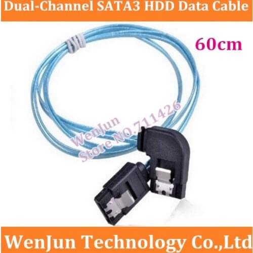 Free Shipping Kim Seung (Kingshare) Dual-Channel Aluminum Foil SATA3 HDD Data Cable Supports 6Gb / s (Straight Bend)