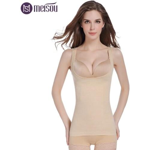 Meisou Tummy Slimming Corset Shape Underwear Slim Shapewear Camisole Tank Top Vest Invisible Full Postpartum Body Shaper Belt