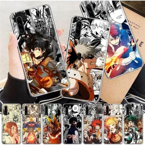 My Hero Academia Deku Soft Cover Phone Case For Huawei P30 P20 P10 P40 Mate 30 20 10 Pro Lite P Smart Z Plus + Customized Coque