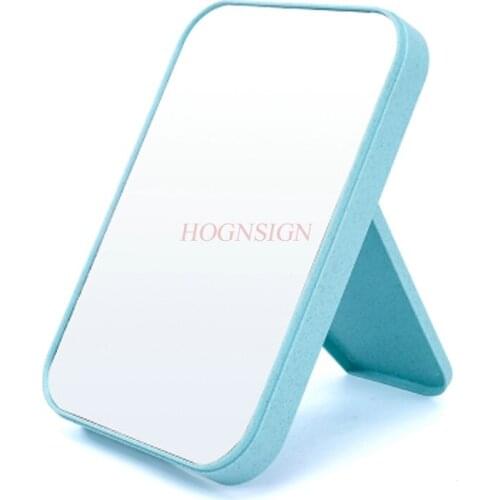 Desktop Makeup Mirror Rectangular Desktop Vanity Mirror Large Simple Portable Folding Princess Sale