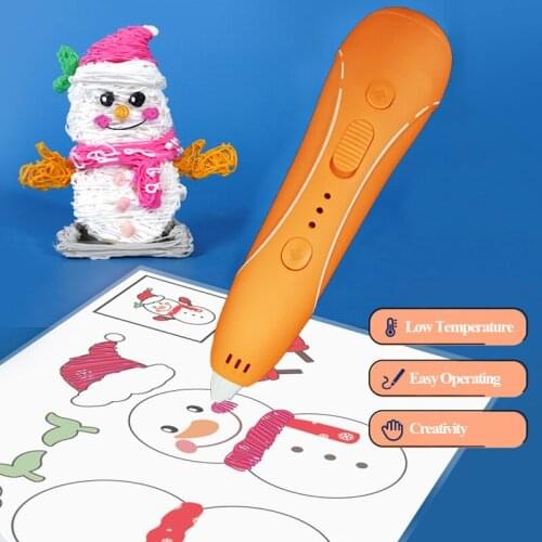 Low Temperature 3D Painting Pen Anti-Scald 3D Drawing Printing Pen PCL Filament Toys For Gilrs Boys CXB-01