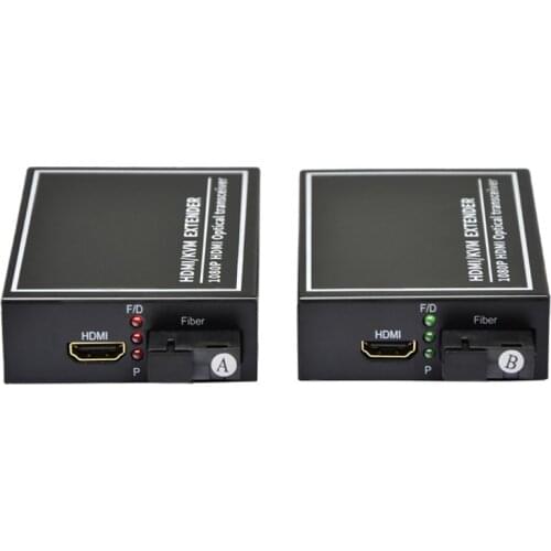 2021New 1Pair 1-channel HDMI to fiber digital 1080P HDMI Fiber Optic Video Extender Video Converter HDMI Video Fiber Transceiver