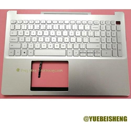 NEW For Dell Inspiron 15-7591 15 7000 7590 7591 palmrest US Keyboard upper cover with Backlight 0PJ1JN PJ1JN,Silver