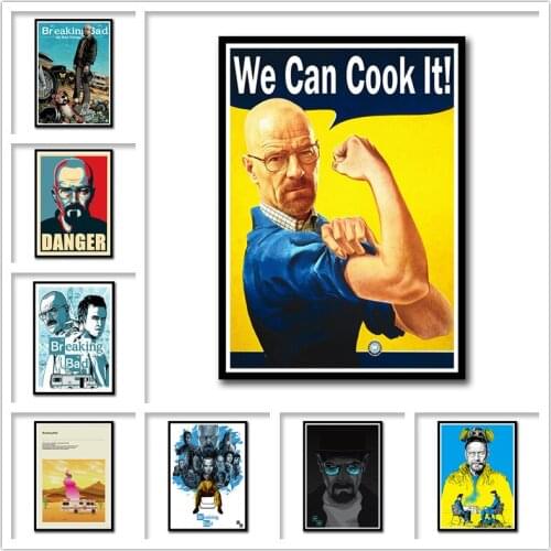 Breaking Bad White Coated Paper Prints Clear Image Livingroom Bedroom Bar Home Art Brand Frameless