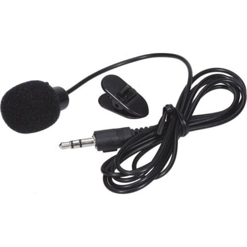 Lavalier Microphone 3.5mm Jack Mini Recording Collar Clip Interview Recording Microphone For Voice Computer Laptop Mobile Phone