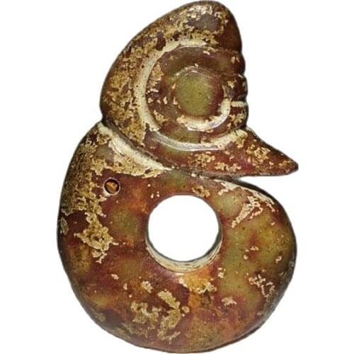 Jade pig Dragon Pendant of ancient jade Hongshan Culture