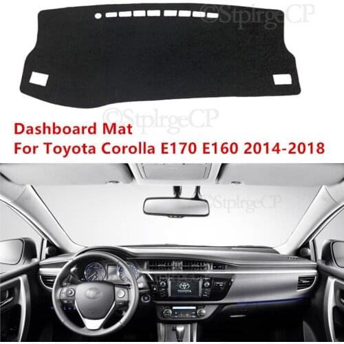 For Toyota Corolla E170 E160 2014-2018 Anti-Slip Mat Sunshade Dashmat Protect Carpet Dashboard Cover Pad Accessories