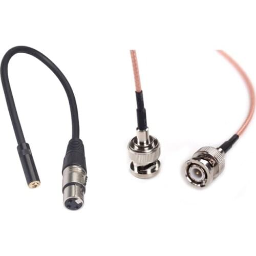 Retail LanParte HD-SDI HD SDI Video Cable Male HD SDI Extension Cable 60cm & 0.3M Wire 3 Pin Xlr Female to 3.5mm Trs 1/8Inch Fem