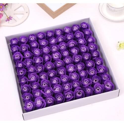 81 pcs Mini Foam Rose Artificial Flowers For Home Wedding Car Decoration DIY Pompom Wreath Decorative Bridal Flower Fake Flower