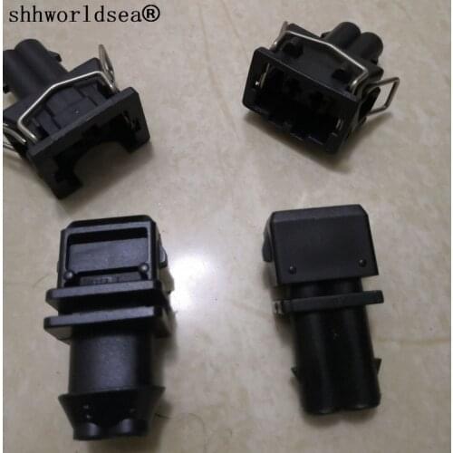 Shhworldsea 1/2/10/100set 2 Pin 3.5mm Female Automotive Connector for EV1 Fuel Injector Nozzle Waterproof Connector