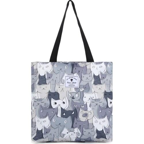 Forever Cultivate Shoulder Bags 2019 Shopping Bag Tote Package Casual Handbag for Women Oxford Canvas Environmental Student Bags