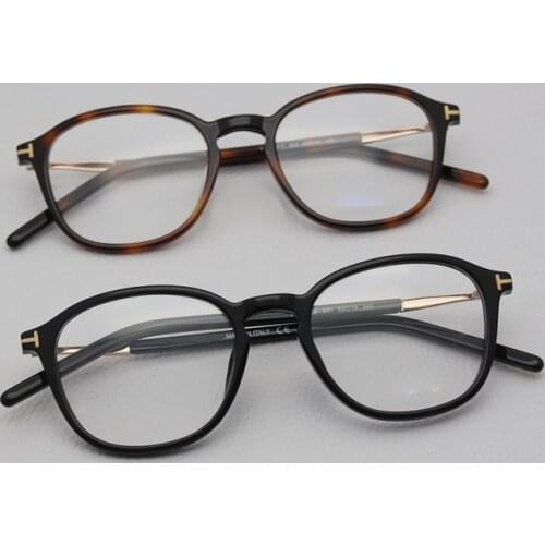 Tom Brand Vintage Round Ford Men Women Optical Eyeglasees Frame TF5397 Prescripton Reading Eyeglasses With Original Case