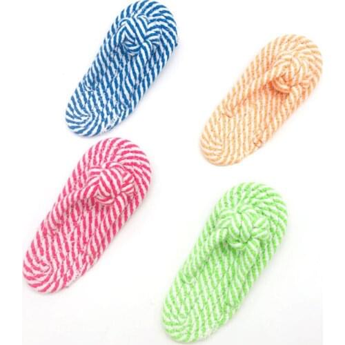 Pet supplies slippers cotton rope toy dog small dog molar teeth cleaning toy，Q147
