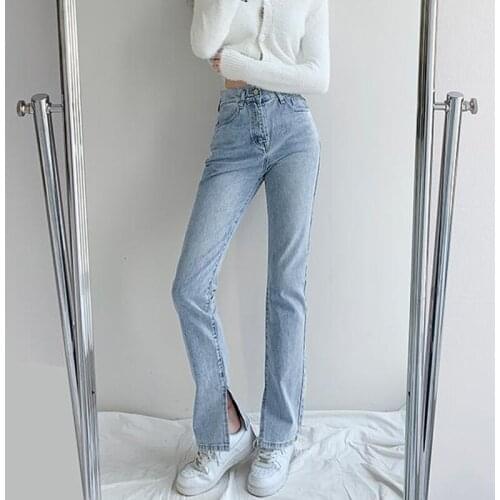 Zoki Vintage Women Jeans Spring High Waist Straight Korean Ladies Pants Causal Boyfriend Cotton European and American Style New