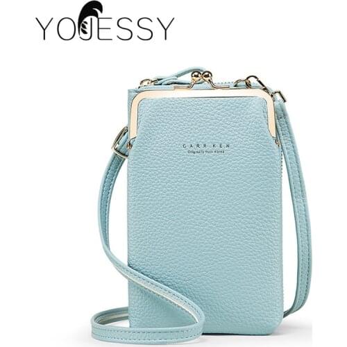 YOJESSY Small Cellphone Bag Female Fashion Daily Use Shoulder Bags Women Leather Mini Crossbody Messenger Bag Ladies Purse