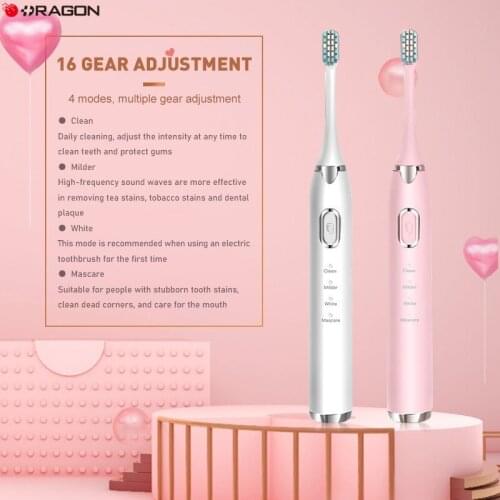 Sonic Electric Toothbrush Adult Upgraded Smart TeethBrush Wireless Automatic USB Rechargeable Waterproof Whitening Tooth Brush