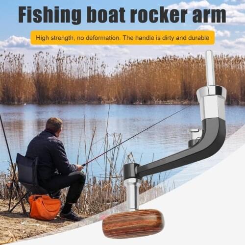 1PCS Spinning Reel Handle Nonslip Metal Crank Handle Rotatable Grip Knob Durable Spinning Reel Fishing Reel Knob