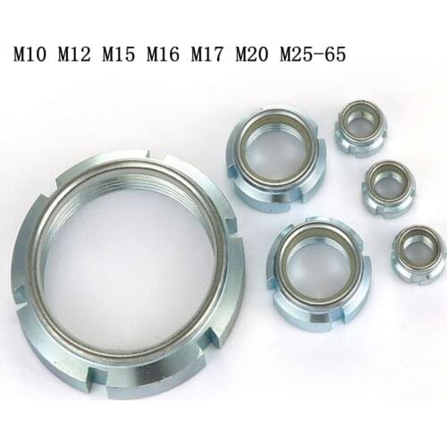 1pcs anti-return locking anti-loose nut self-locking nut M10 M12 M15 M16 M17 M20 M25-65