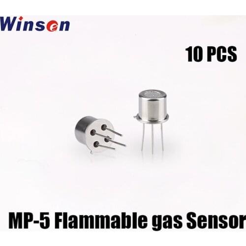 10PCS Winsen MP-5 Flammable Gas Sensor Small Size Lower Consumption High Sensitivity To LPG Excellent Selectivity Free Shipping