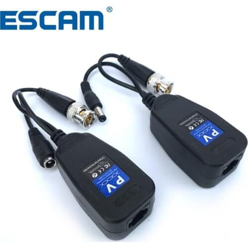 1CH Passive Balun RJ45 CCTV Balun Video Balun Transceiver Supply Power For HDCVI HDTVI AHD Analog High Definition Camera