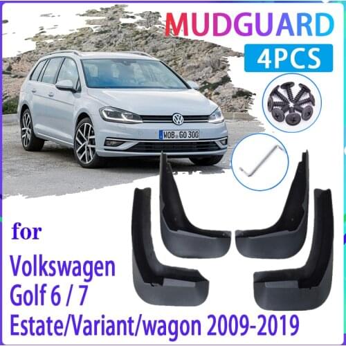 4 PCS Car MudFlaps for VW Golf 6 7 MK6 MK7 Estate Variant wagon 2009~2019 Mudguard Splash Guards Fender Auto Accessories