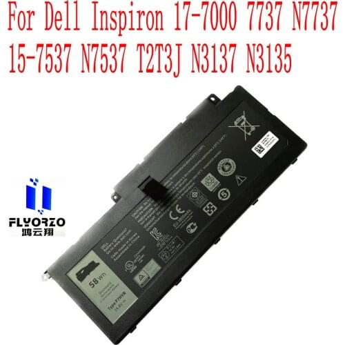 100% Brand new 58WH/3800mAh F7HVR battery For Dell Inspiron 17-7000 7737 N7737 15-7537 N7537 T2T3J N3137 N3135 Laptop