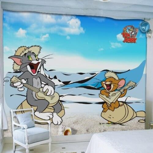 8D Large Papel Mural Mouse Cat 3d Cartoon Wallpaper Mural 3D Photo Mural 3d Cartoon Wall Sticker for Child Room 3d Wallcovering