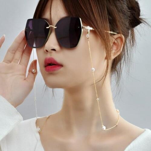 ZHIXI Natural Freshwater Pearl Retro Hanging Neck Glasses Chain Simple Original Design Handmade Custom Style Sweet Boutique Gift