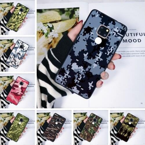 For Huawei Mate 20 10 9 Lite Phone Case Silicone Camo Army Black Soft Back Cover For Huawei Mate 7 8 9 10 Pro